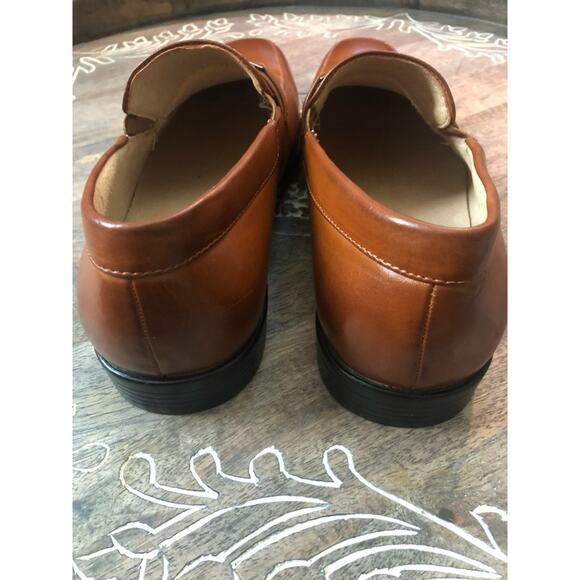 Men's Bruno Marc Square Toe Brown Leather Dress Shoes- Size 13 - Picture 5 of 8